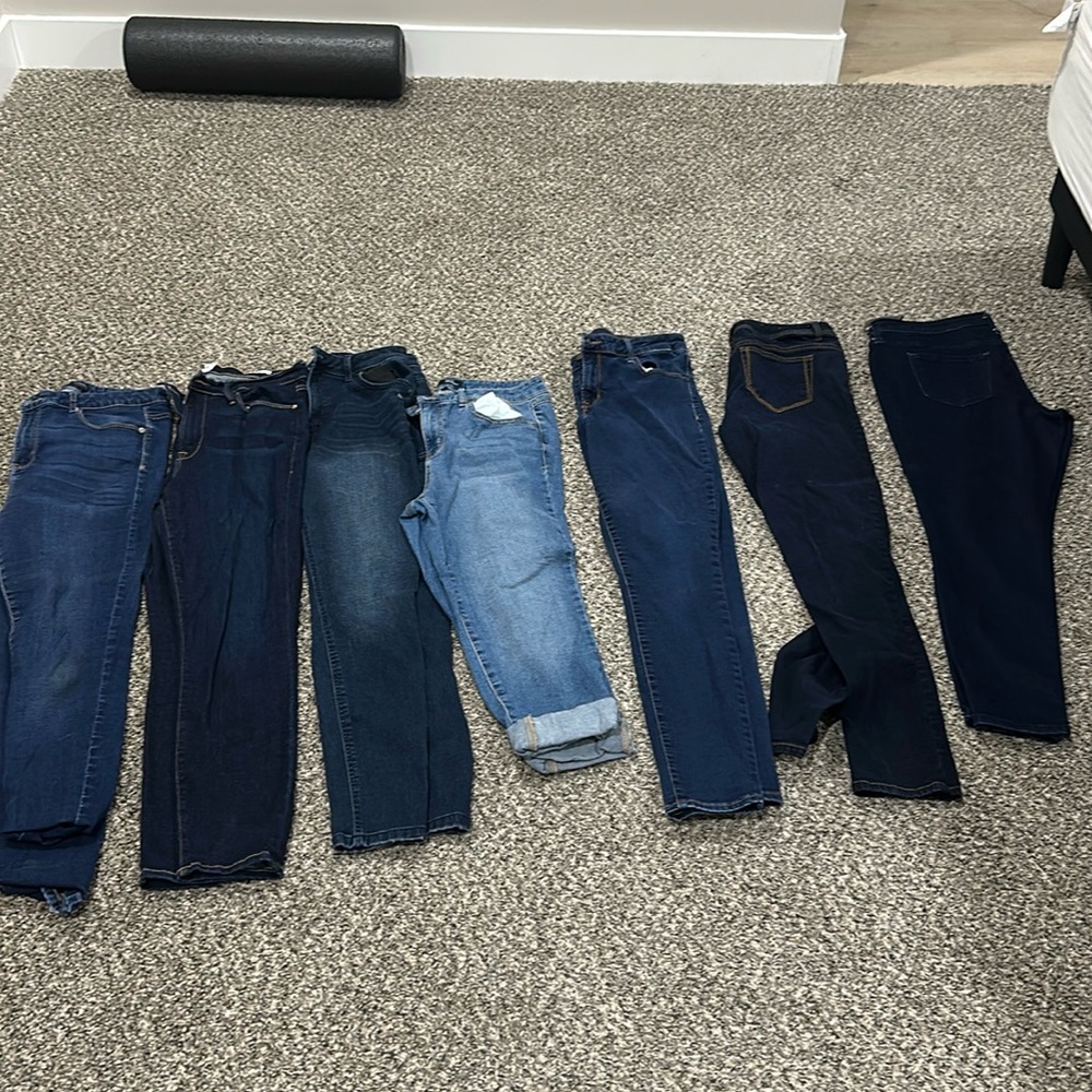 Jeans are all 11/12 size. 
Selling all them together.